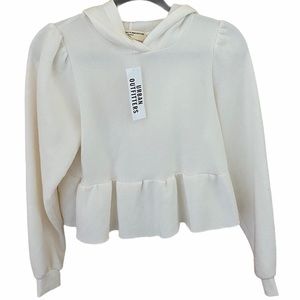 UO Super Soft Peplum Hooded Sweatshirt